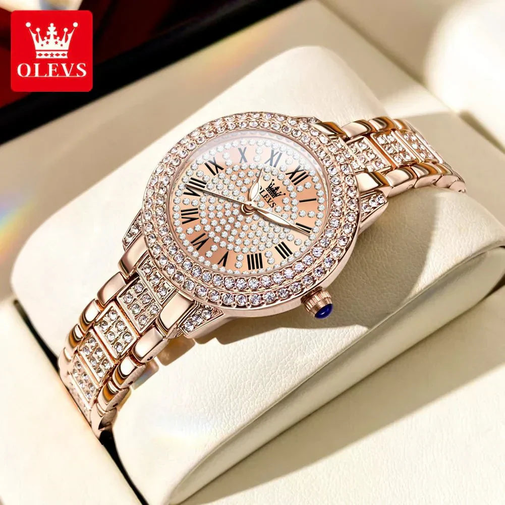 Diamond Éclat - luxusní římské hodinky Quartz