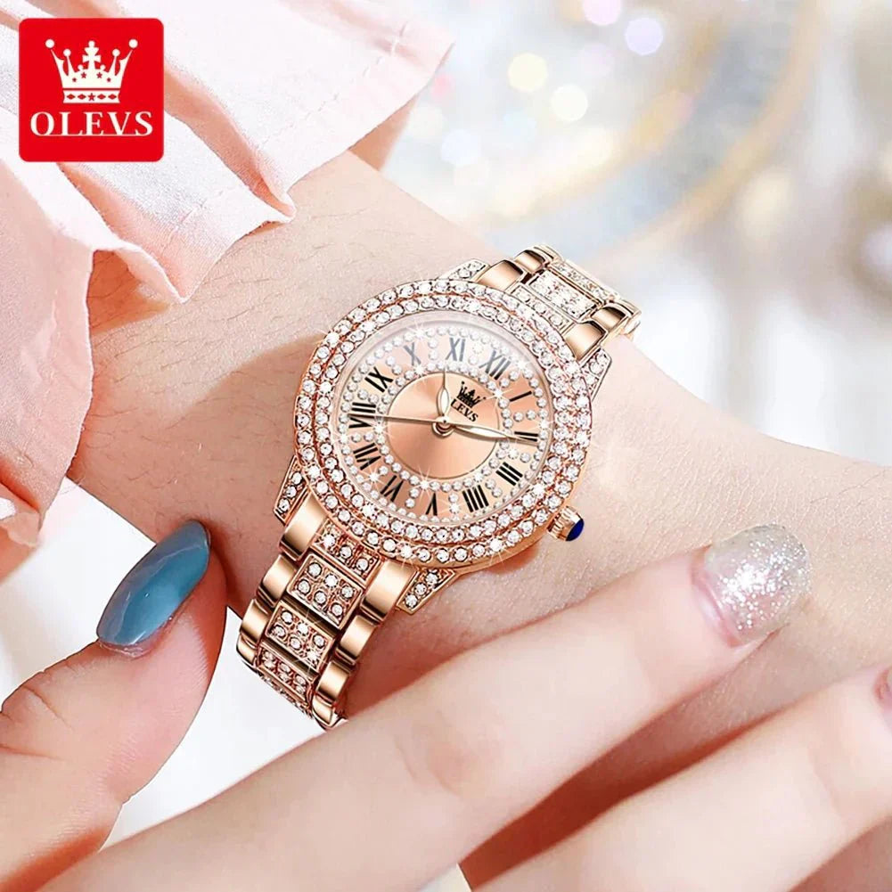 Diamond Éclat - luxusní římské hodinky Quartz