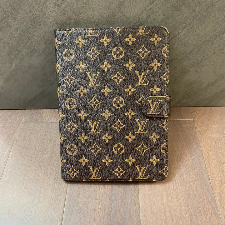 Elegantní Monogram Canvas Flip Cover Ochranné kožené pouzdro Apple iPad