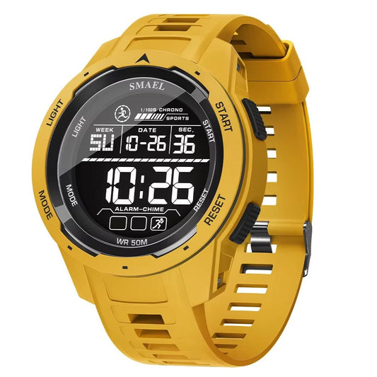 Pozvedněte svůj styl s digitálními sportovními hodinkami 8105 - 50M vodotěsné LED stopky!