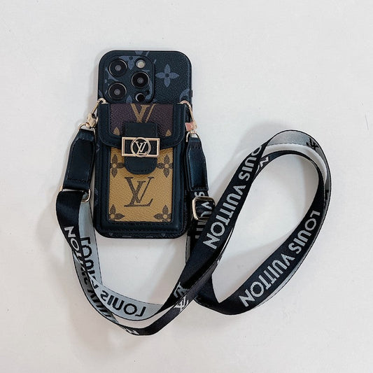 Luxe kaarthouder Crossbody iPhone-hoesje