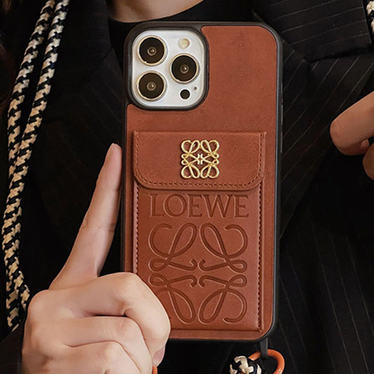 Loe iPhone-Hülle aus Leder mit Kartenhalter