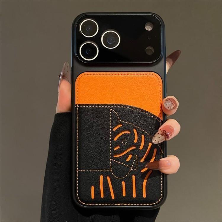 2026 Nový prémiový kožený slot na kartu iPhone pouzdro – limitovaná edice Year of the Horse