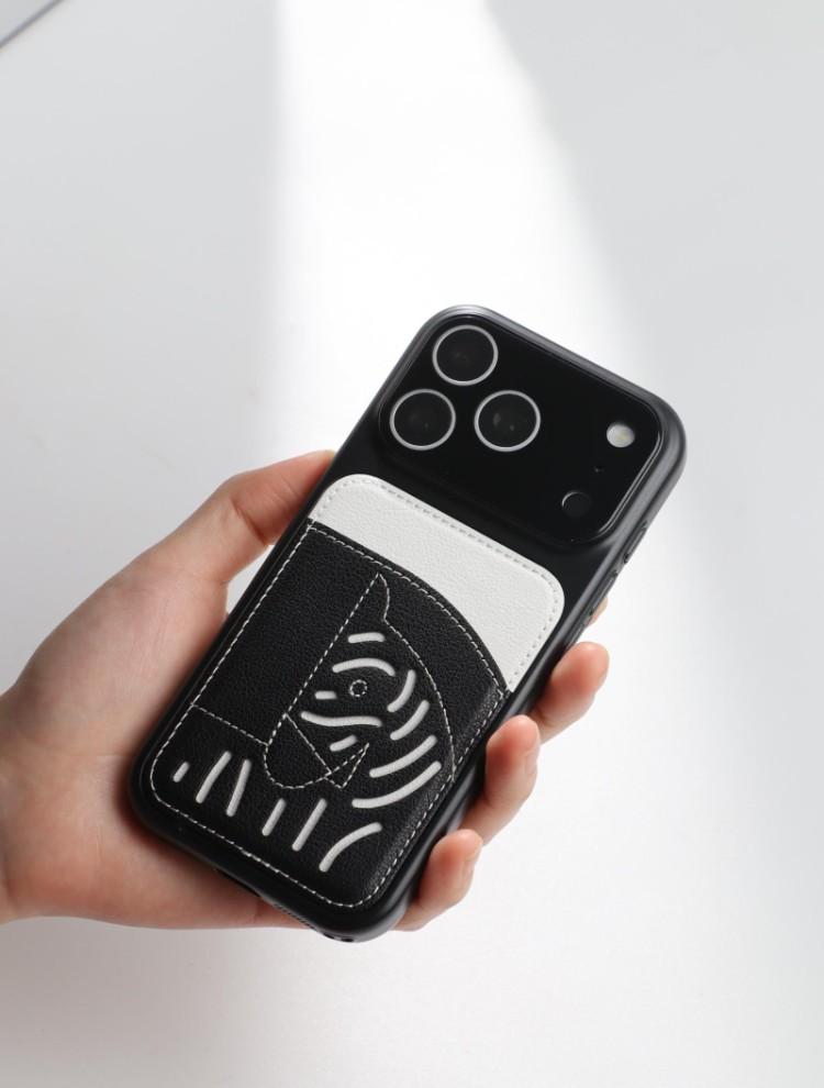 2026 Nový prémiový kožený slot na kartu iPhone pouzdro – limitovaná edice Year of the Horse