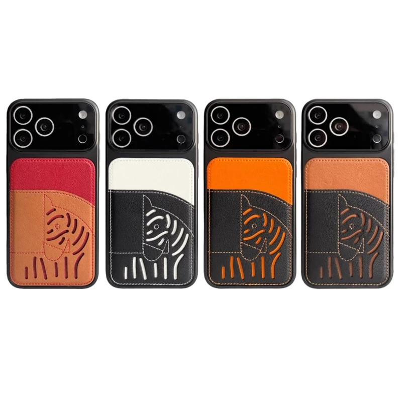 2026 Nový prémiový kožený slot na kartu iPhone pouzdro – limitovaná edice Year of the Horse