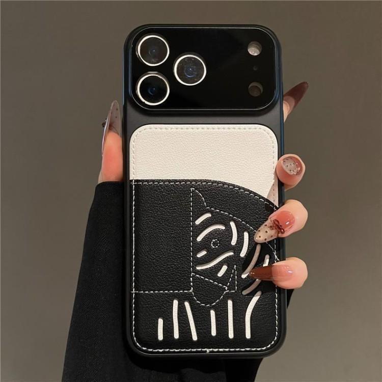 2026 Nový prémiový kožený slot na kartu iPhone pouzdro – limitovaná edice Year of the Horse