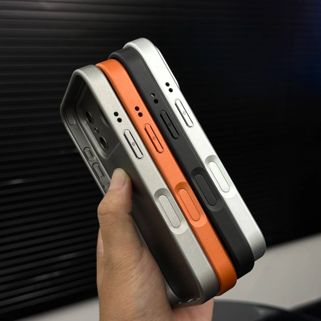 Premium MagSafe-kompatibelt iPhone-cover i læder med sne-teksturfinish