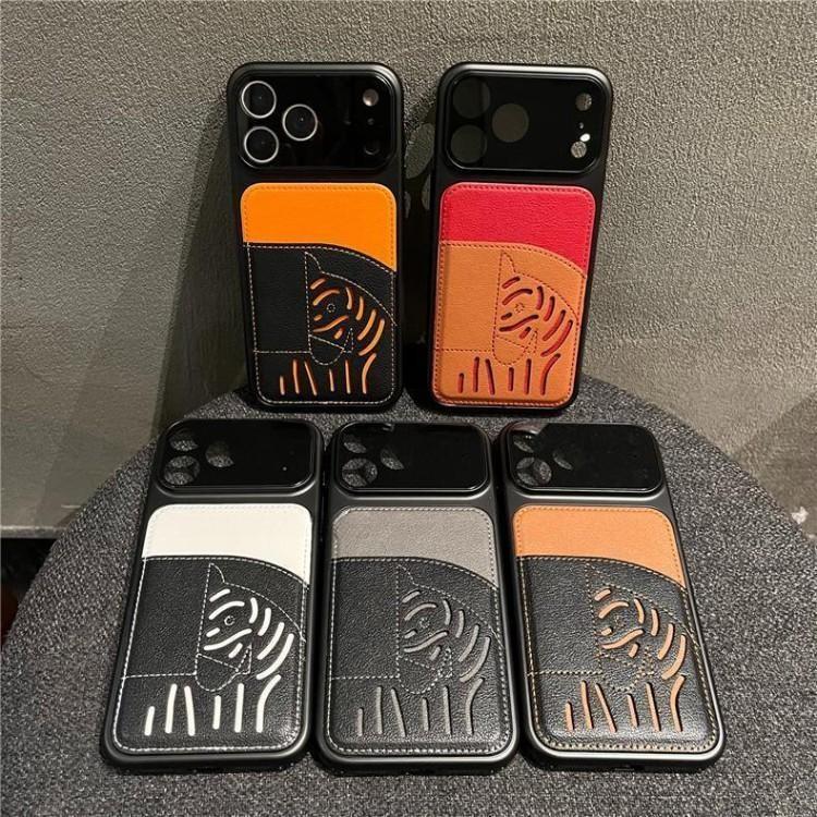 2026 Nový prémiový kožený slot na kartu iPhone pouzdro – limitovaná edice Year of the Horse