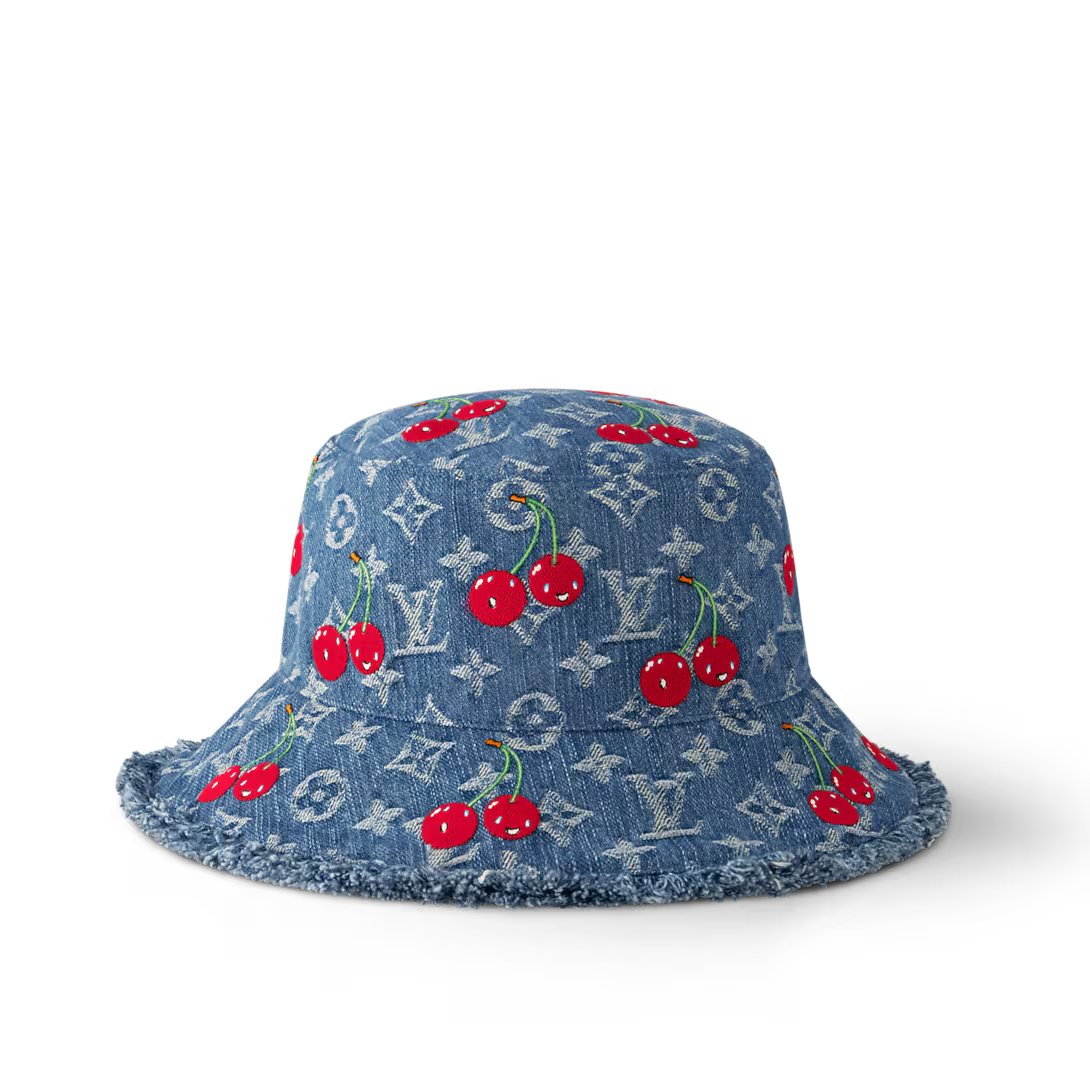 Niedlicher Hut mit Kirschmuster, ein Must-Have für Fashionistas