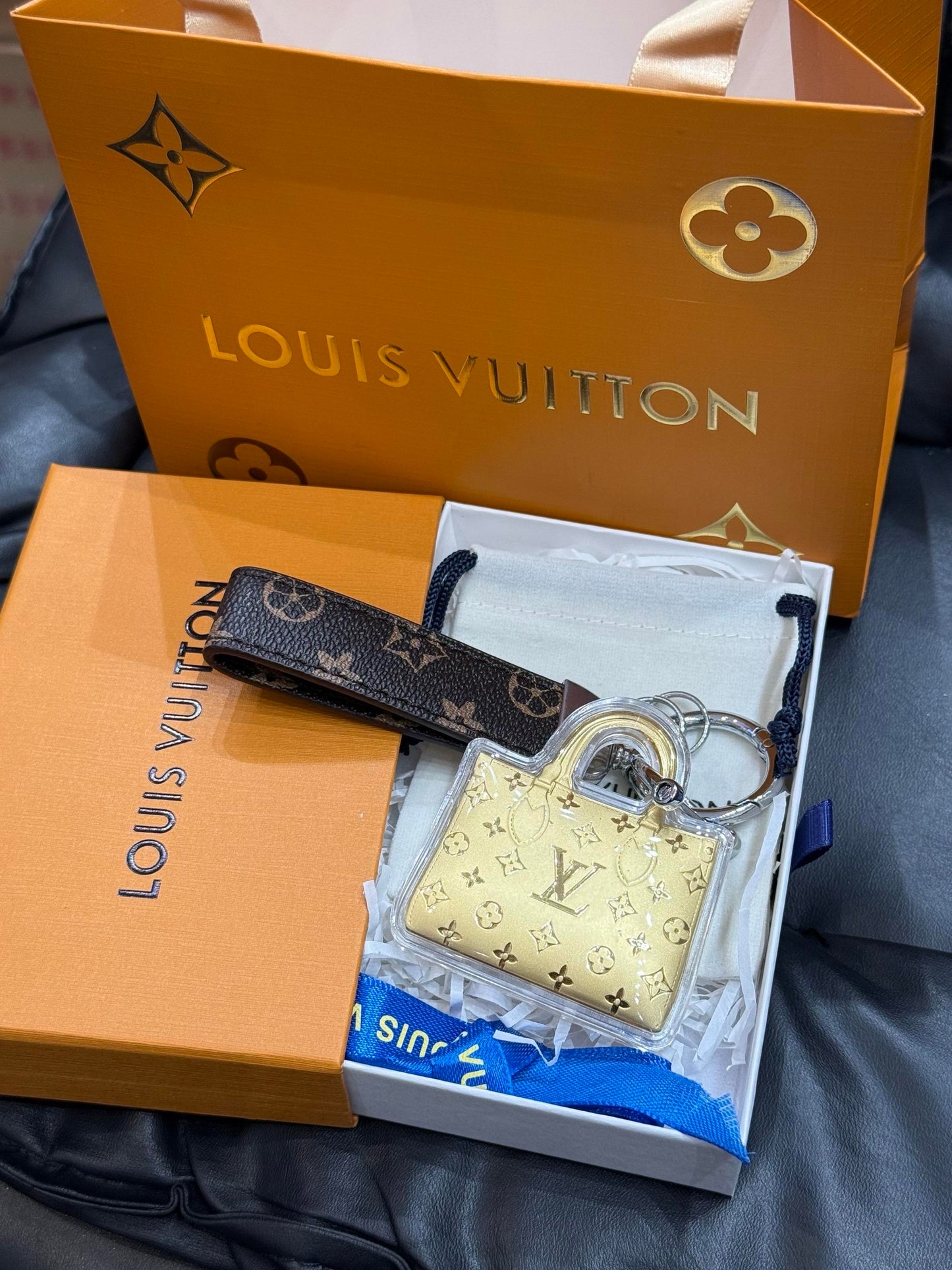 Schlüsselanhänger Gold Mini-Tasche