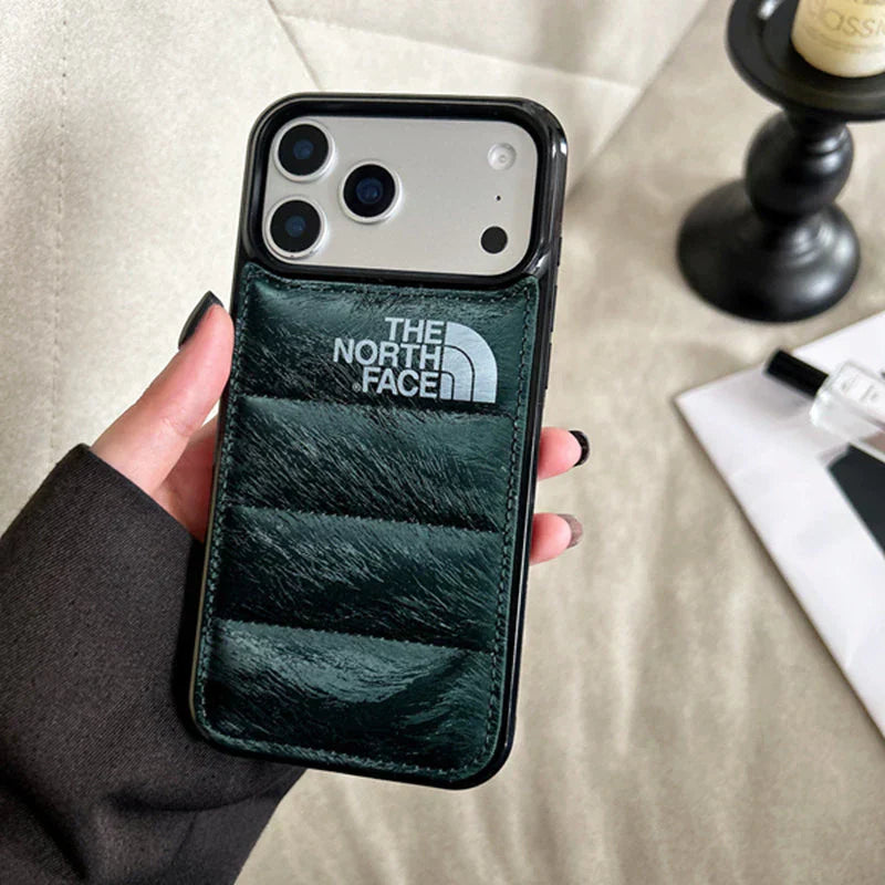 Custodia per iPhone in pelle scamosciata North Puffer