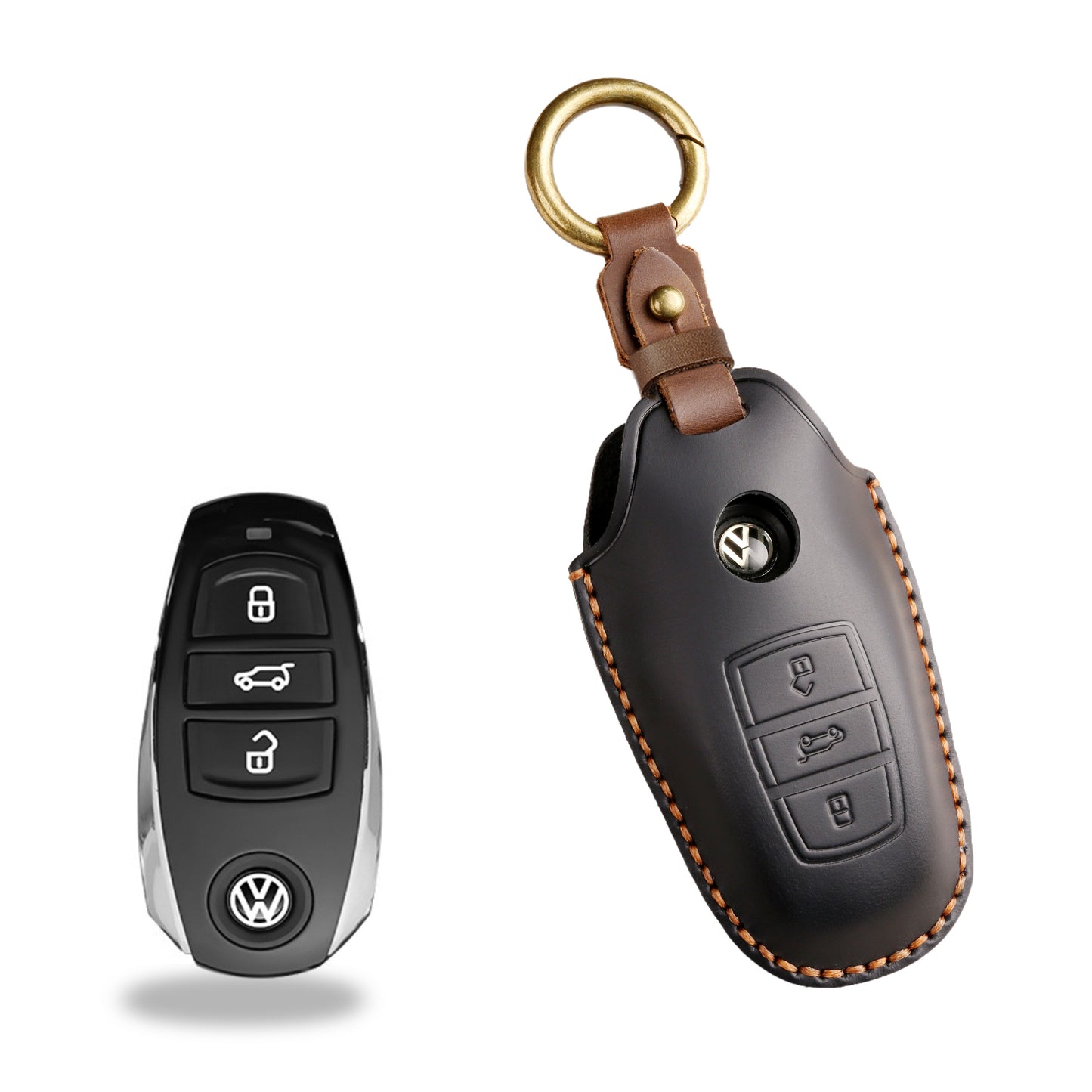 Pouzdro na klíče Volkswagen z prvotřídní kůže