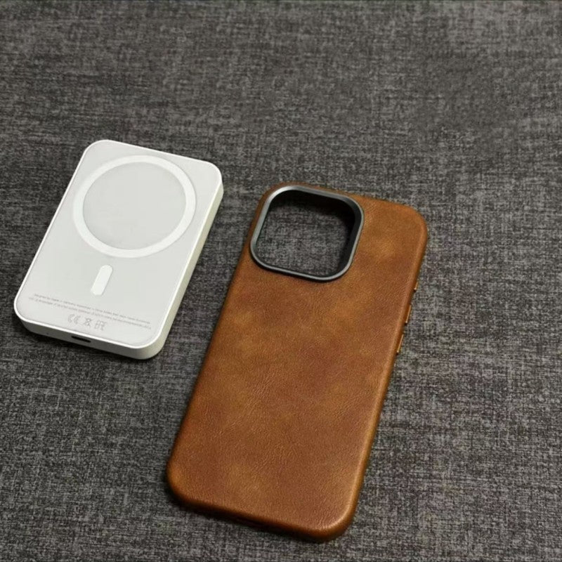 Klasický kryt na iPhone z pravé kůže