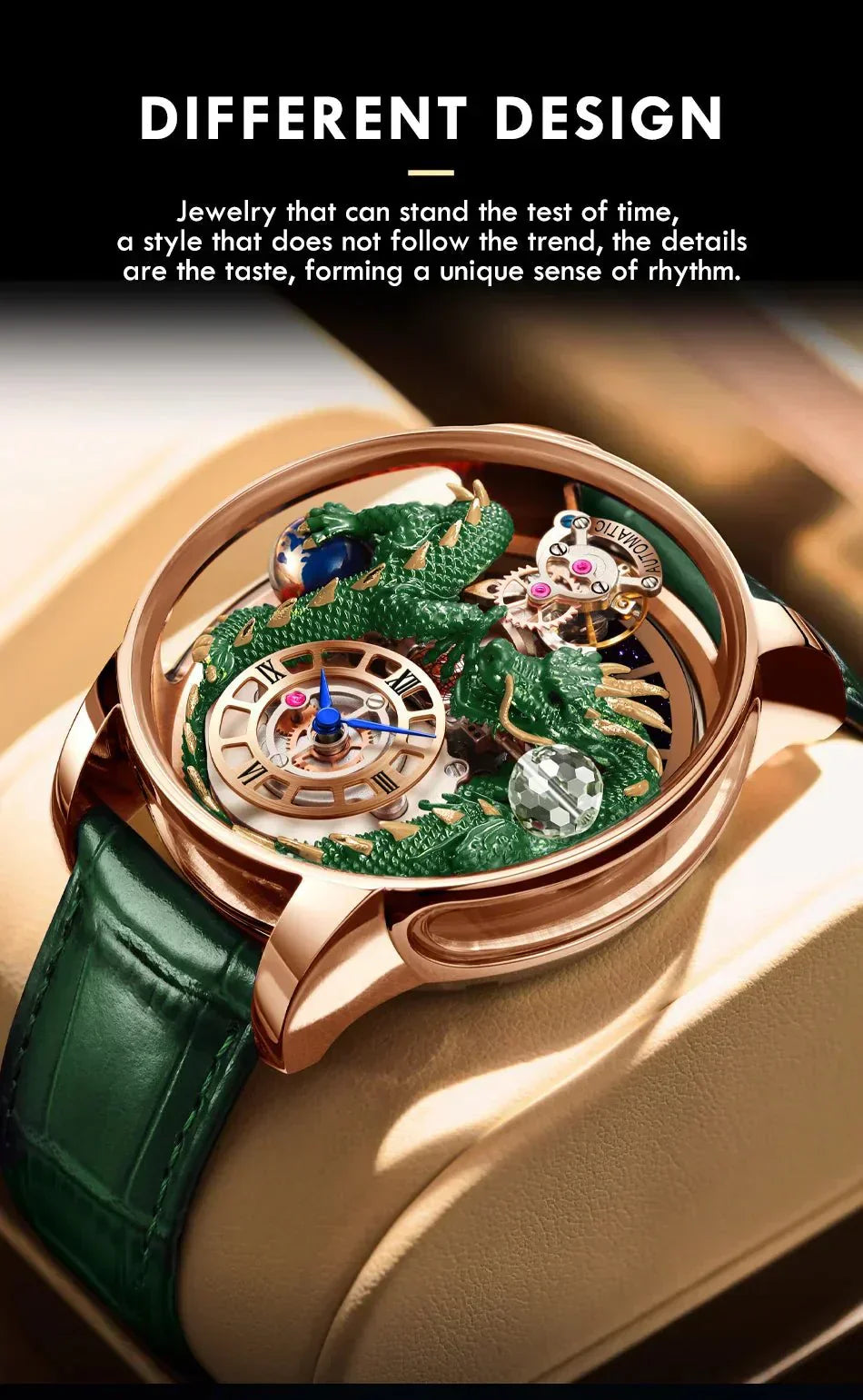 Doskonały automatyczny zegarek Dragon – edycja Prestige