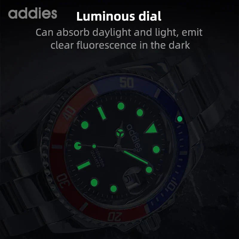 TitanX Elite pánské Quartz sportovní hodinky – luxusní 30M vodotěsné hodinky z nerezové oceli na ponor | Relógio Masculino