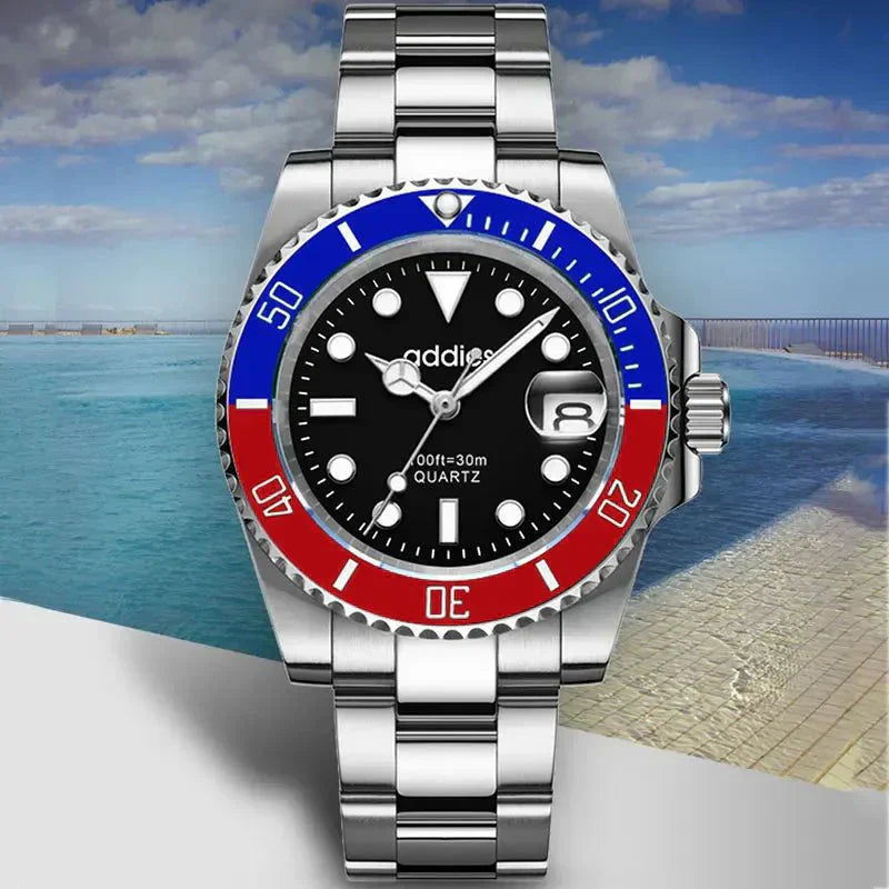 TitanX Elite pánské Quartz sportovní hodinky – luxusní 30M vodotěsné hodinky z nerezové oceli na ponor | Relógio Masculino