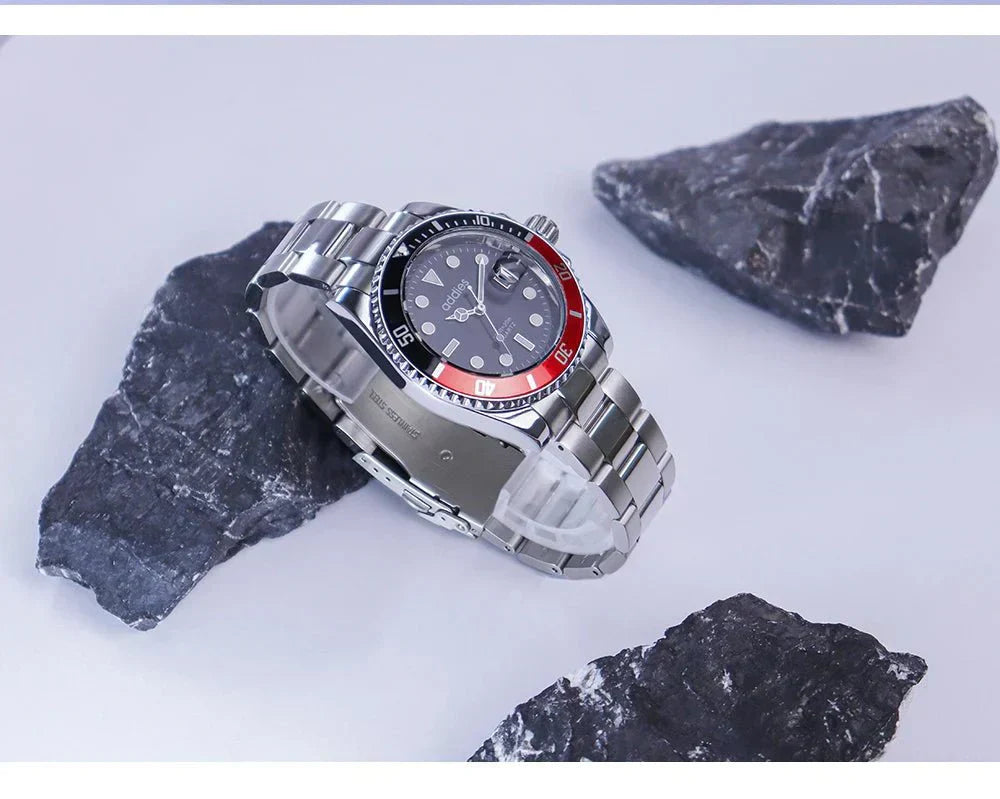 TitanX Elite pánské Quartz sportovní hodinky – luxusní 30M vodotěsné hodinky z nerezové oceli na ponor | Relógio Masculino