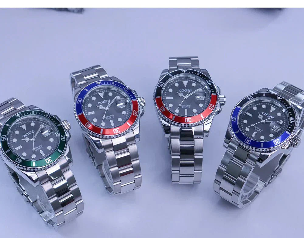 TitanX Elite pánské Quartz sportovní hodinky – luxusní 30M vodotěsné hodinky z nerezové oceli na ponor | Relógio Masculino